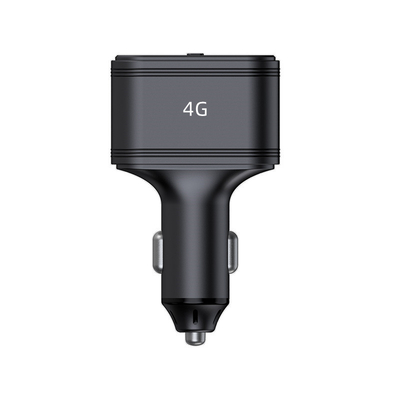 2024 USB Type-c Ports Real Time Tracking Vehicle SOS Spy Hidden Device Cigarette Lighter 4G Tracker Car Charger GPS Black