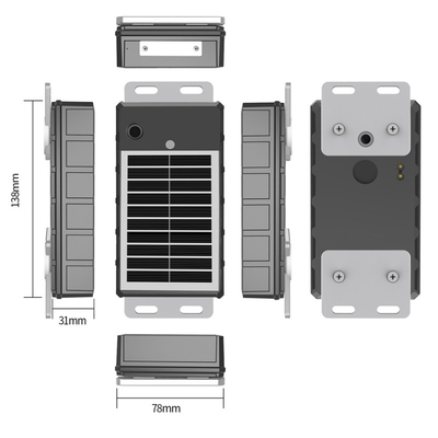 New 4G Solar Boat GPS Tracker Wireless Boat GPS Tracking Device 10000mAh Battery Ship IP67 Waterproof Container 4G GPS Locator