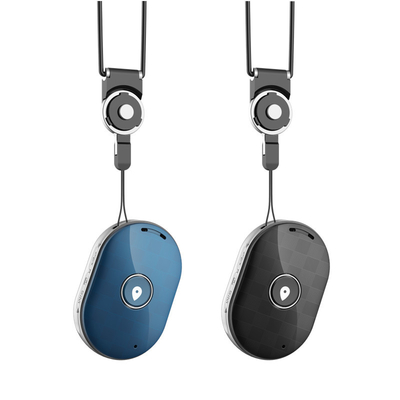 Portable Mini GPS Tracker Necklace for Kids Anti-Kidnapping SOS Coin Size Cloud Storage IOS App for Track Viewing